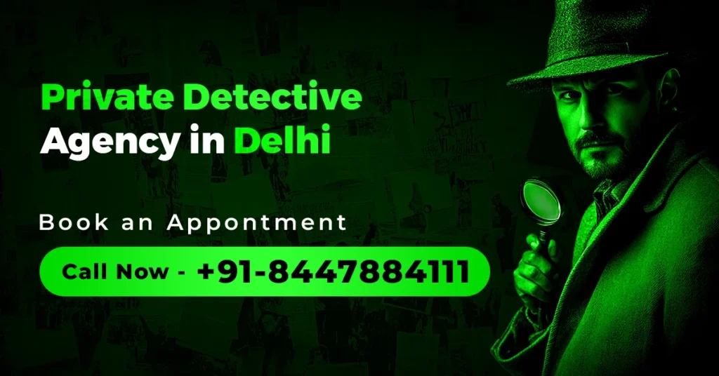 Detective agency in Delhi — Bhagirath Detective Agency investigator reviewing a confidential case file